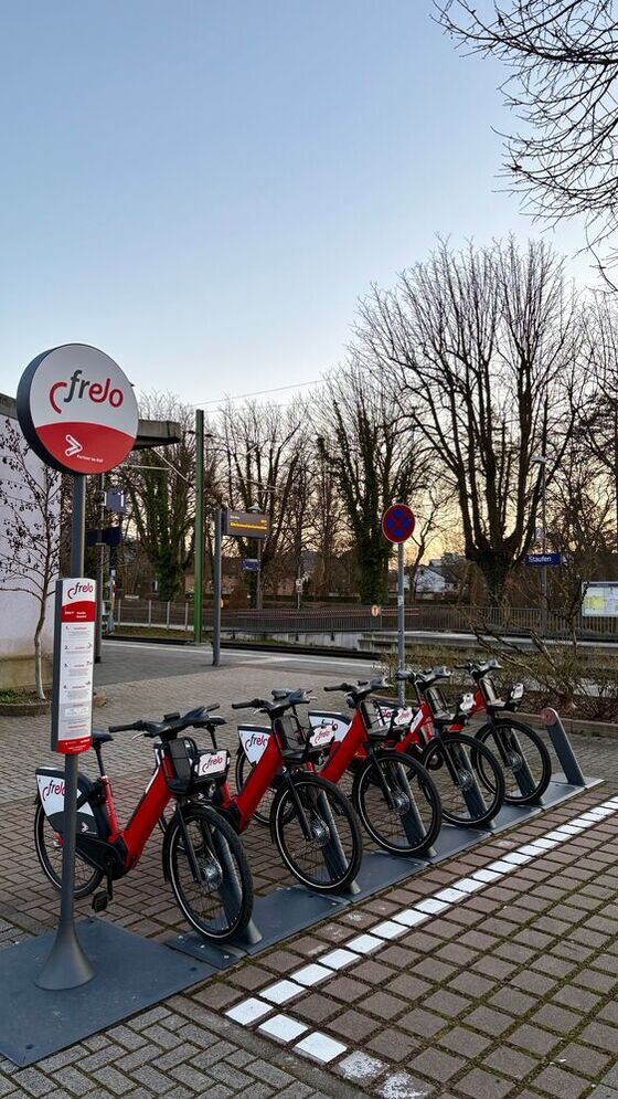 Frelo Station am Bahnhof Staufen
